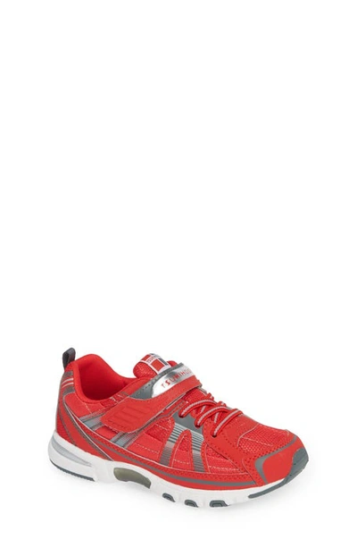 Tsukihoshi Kids' Storm Washable Sneaker In Red/ Gray