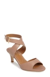 J. Reneé 'soncino' Ankle Strap Sandal In Nude Leather