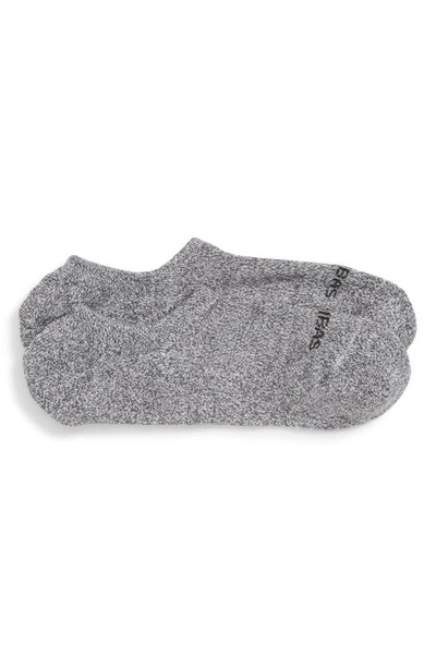 Bombas Cushioned No-show Socks In Marled Charcoal