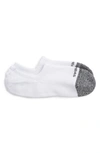 Bombas Cushioned No-show Socks In White