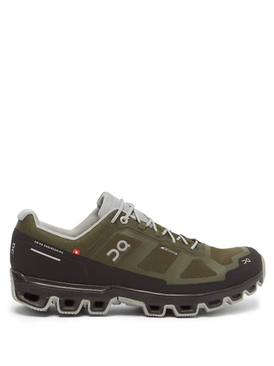 On Cloudventure Waterproof Coated-mesh Trainers In Fir/ Lunar