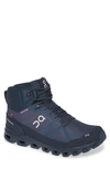 On Cloudrock Waterproof Hiking Boot In Navy/ Midnight