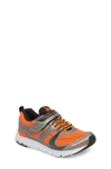 Tsukihoshi Kids' Velocity Washable Sneaker In Silver/ Orange