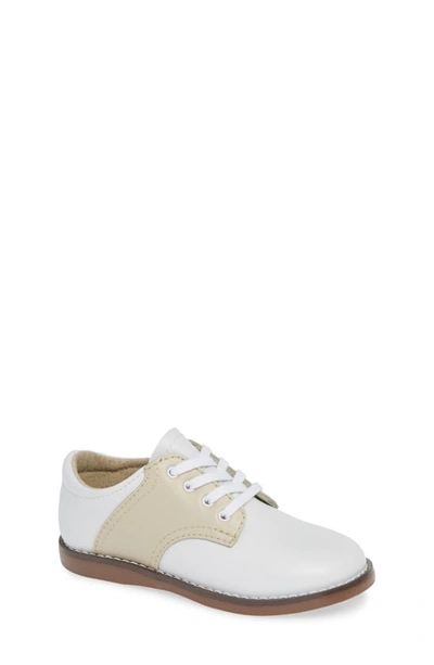 Footmates Kids' Cheer Oxford In White/ Ecru