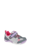 Tsukihoshi Kids' Kaz Washable Sneaker In Gray/ Purple