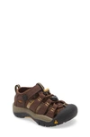 Keen Kids' Newport H2 Water Friendly Sandal In Coffee Bean/ Bison