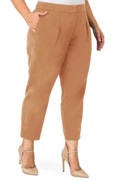 Standards & Practices Sabrina Narrow Leg Trousers In Tan