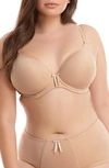 Elomi Full Figure Bijou Underwire Banded Molded Cup Bra El8722, Online Only In Sand