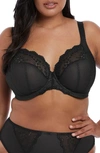 Elomi Full Figure Charley Stretch Lace Bra El4382, Online Only In Black
