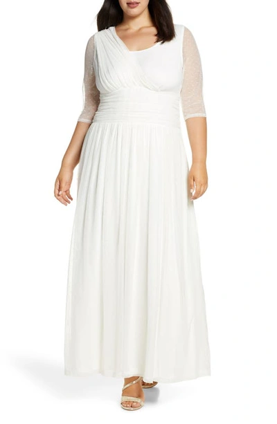 Kiyonna Meant To Be Chic Gown In Ivory