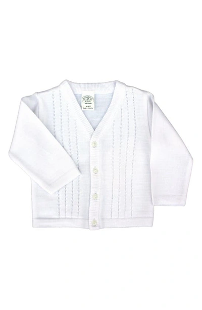 Little Things Mean A Lot Babies' Cardigan In White