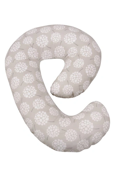 Leachco Mini Snoogle Chic Pregnancy Support Body Pillow In Dandelion Taupe