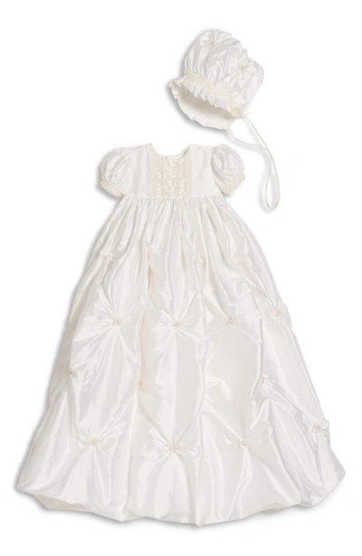 Little Things Mean A Lot Babies' Princess Gown In White