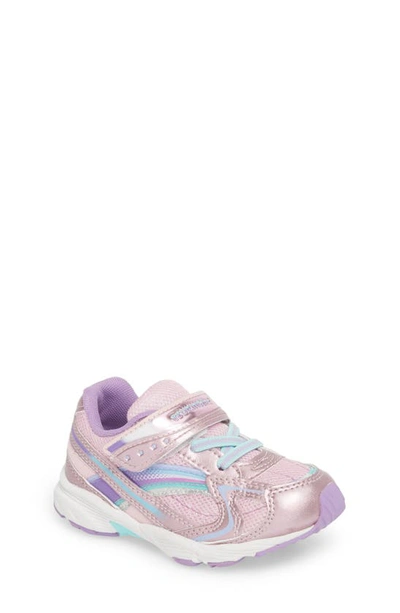 Tsukihoshi Kids' Glitz Washable Sneaker In Rose/ Lavender