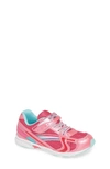 Tsukihoshi Kids' Glitz Washable Sneaker In Hot Pink/ Mint