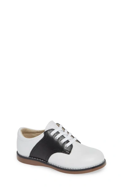 Footmates Kids' Cheer Oxford In White/ Black