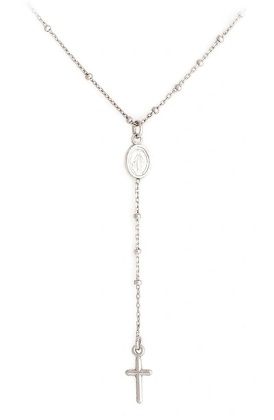 Speidel Kids' Cross & Miraculous Medal Sterling Silver Pendant Necklace