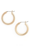 Halogenr Small Endless Hoop Earrings In Gold