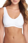 Amoena Frances Soft Cup Cotton Leisure Bra In White