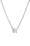 Bony Levy Petite Liora Diamond Solitaire Pendant Necklace In White Gold