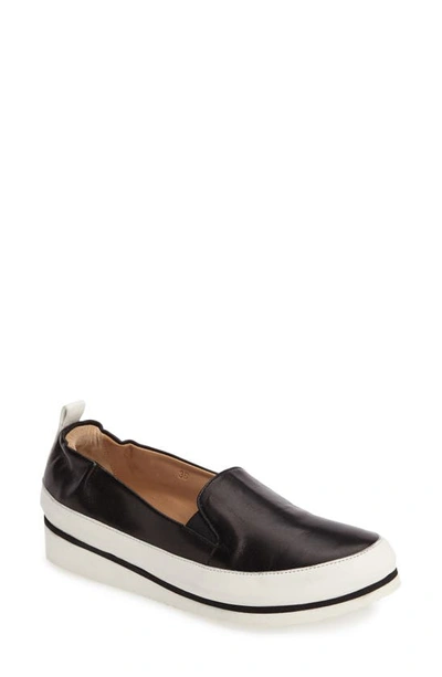 Ron White Nell Slip-on Sneaker In Onxy Leather