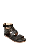 Bed Stu Artemis Cage Sandal In Black Leather