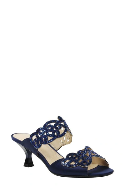 J. Reneé 'francie' Evening Sandal In Navy Fabric