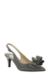 J. Reneé Gabino Slingback Pump In Pewter Fabric