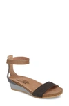 Naot 'pixie' Sandal In Black Suede