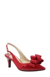 J. Reneé Gabino Slingback Pump In Red/ Red Fabric