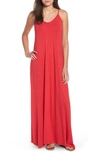 Loveappella Maxi Dress In Red Lipstick