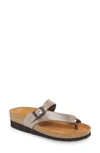 Naot 'tahoe' Sandal In Silver Leather