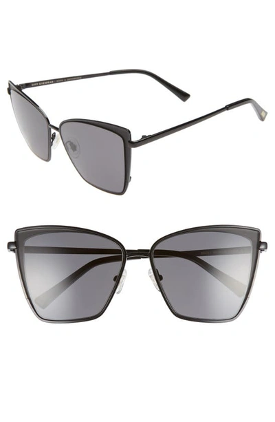 Diff Becky 57mm Sunglasses In Black/ Grey