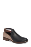 Naot Kamsin Colorblock Bootie In Black/ Stone/ Coffee Leather