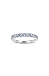 Lafonn Simulated Diamond Birthstone Band Ring In March - Aquamarine/ Silver