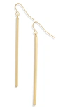 Karine Sultan Linear Drop Earrings In Gold