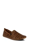 Spring Step Fusaro Flat In Brown Leather