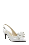 J. Reneé Gabino Slingback Pump In White Faux Leather