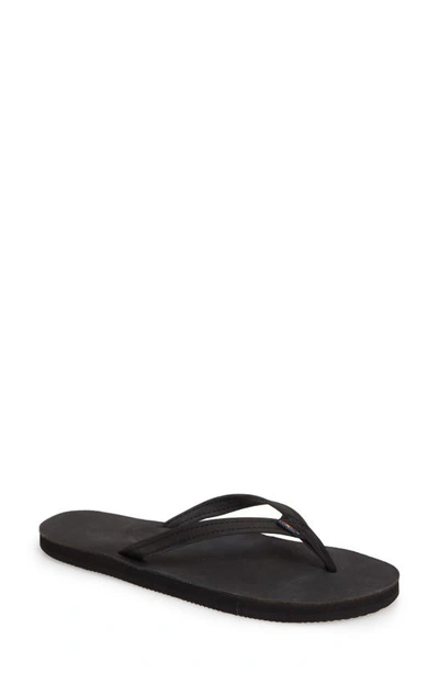 Rainbowr Rainbow Narrow Strap Sandal In Black