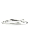 Bony Levy Skinny Stackable Diamond Bangle In White Gold