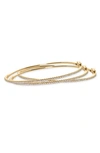 Bony Levy Skinny Stackable Diamond Bangle In Yellow Gold