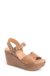 Kork-easer 'ava 2.0' Platform Wedge Sandal In Golden Sand