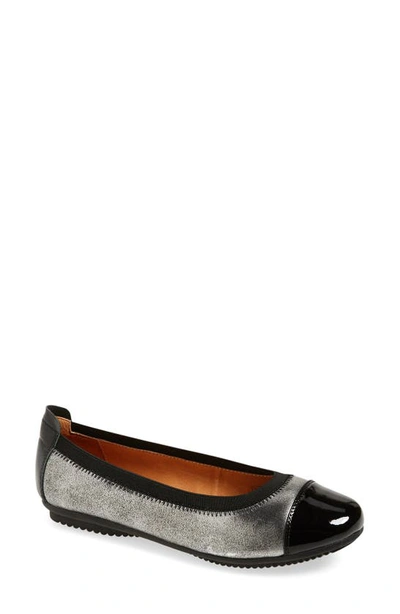 Josef Seibel Pippa 07 Flat In Basalt Leather