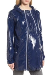Modern Eternity Waterproof Convertible 3-in-1 Maternity Raincoat In Bright Navy