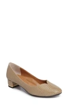 J. Reneé Bambalina Block Heel Pump In Taupe Faux Leather