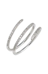 Bony Levy Diamond Coil Ring In White Gold
