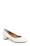 J. Reneé Bambalina Block Heel Pump In White Faux Leather