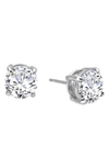 Lafonn Simulated Diamond Stud Earrings In Silver/ Clear