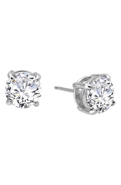 Lafonn Simulated Diamond Stud Earrings In Silver/ Clear