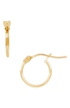 Bony Levy 14k Gold Mini Hoop Earrings In Yellow Gold